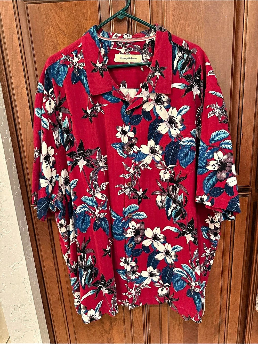 Tommy Bahama Floral Silk Shirt Size 3XL Like New